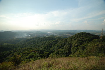Obraz premium Serra da Cantareira em São Paulo Brasil 