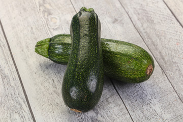 Raw ripe zucchini