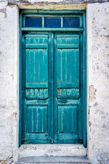 old blue door