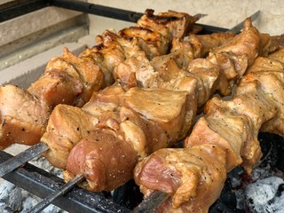 chicken on the grill