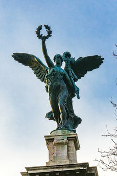 Angel Statue Ponte Bridge Vittorio Emanuele II Rome Italy