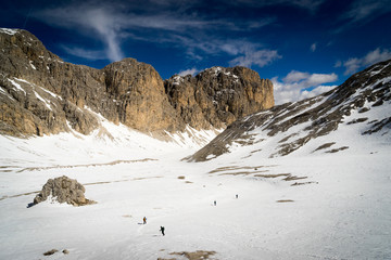 escursione nella neve