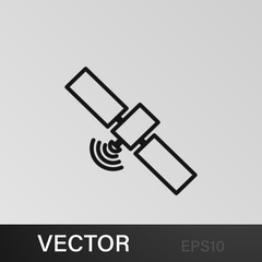 satellite icon. Element of journalist for mobile concept and web apps illustration. Illustration for website design and development, app development