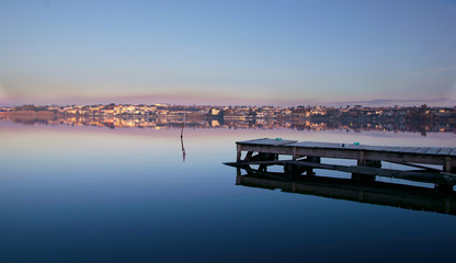 Lago Patria - Italy, fascinated in its blue hour