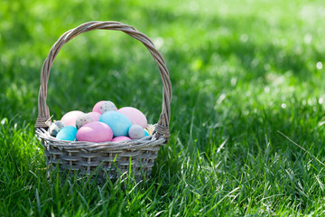 Fototapeta premium Easter eggs basket