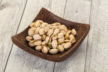 Pistachio nuts heap