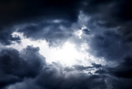 Hole in the Dramatic Clouds