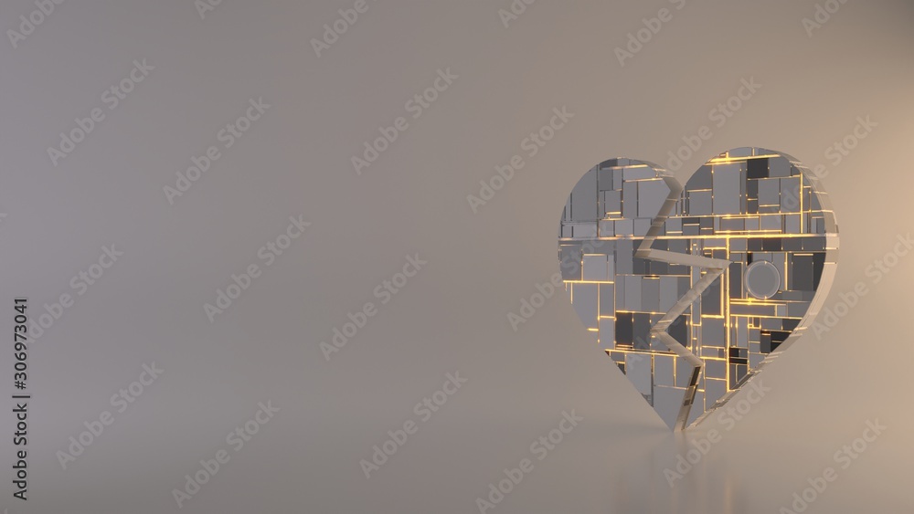 Poster light background 3d rendering symbol of dislike icon