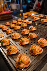 Street food in a market in Beijing, China.