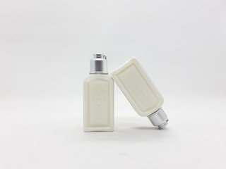 Luxury Elegant Modern Classy Beauty Cosmetics Cream Glassy Transparent Container Packaging Design in White Isolated Background