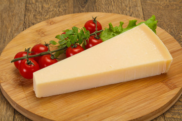 Italian traditional parmesan cheese triangle