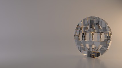 light background 3d rendering symbol of internet icon