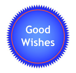 Round star wish tag on transparent background. Used in Gift also used as prize tag. Vector Illustrator.