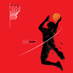 slam dunk splash silhouette © akhid