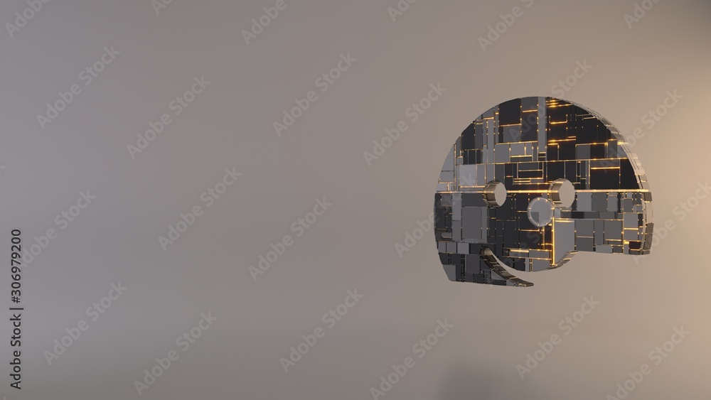 Poster light background 3d rendering symbol of smile icon