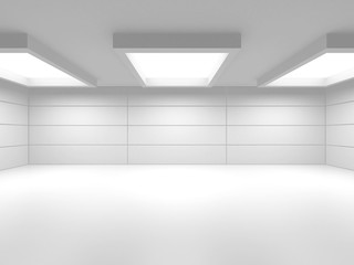 Futuristic White Architecture Design Background