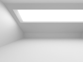Obraz premium Futuristic White Architecture Design Background