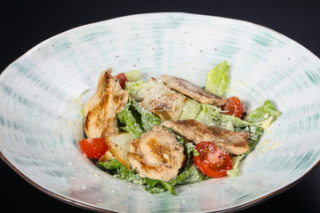 Caesar salad with grilled chicken