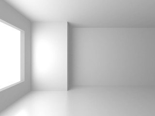 Obraz premium Futuristic White Architecture Design Background