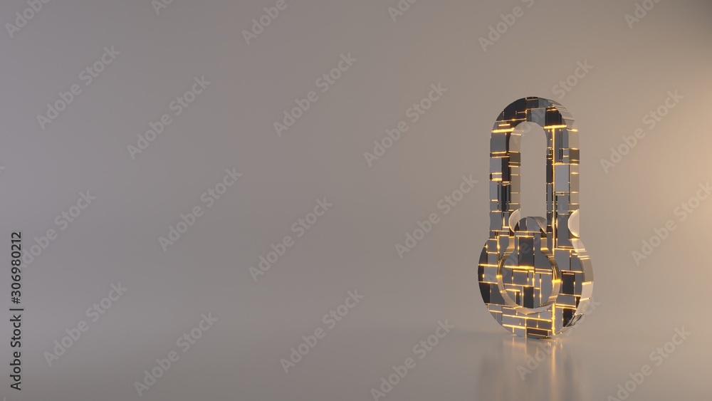 Poster light background 3d rendering symbol of thermometer quarter icon