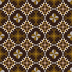 seamless pattern of ethnic pattern. fabric motif design