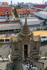 Obraz premium Bangkok seen from central prang at Wat Arun