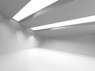 Futuristic White Architecture Design Background