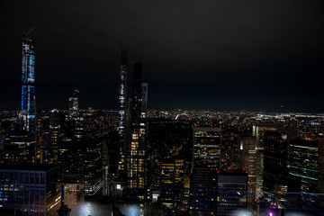 New York skyline during the night