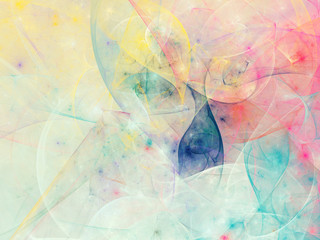 abstract chaotic fractal background 3D rendering illustration