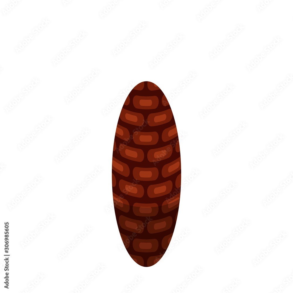 Aufkleber thin pine cone icon. isometric of thin pine cone vector icon for web design isolated on white backgr