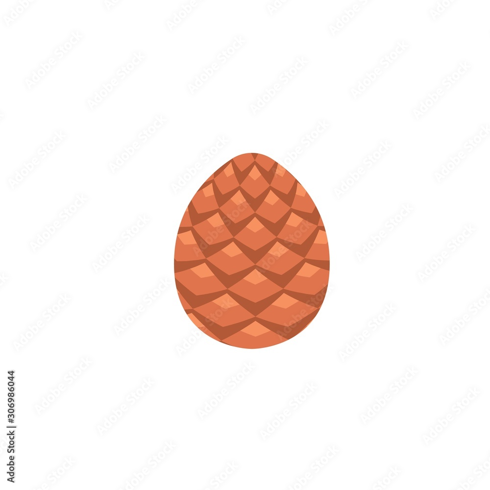 Aufkleber small pine cone icon. isometric of small pine cone vector icon for web design isolated on white back