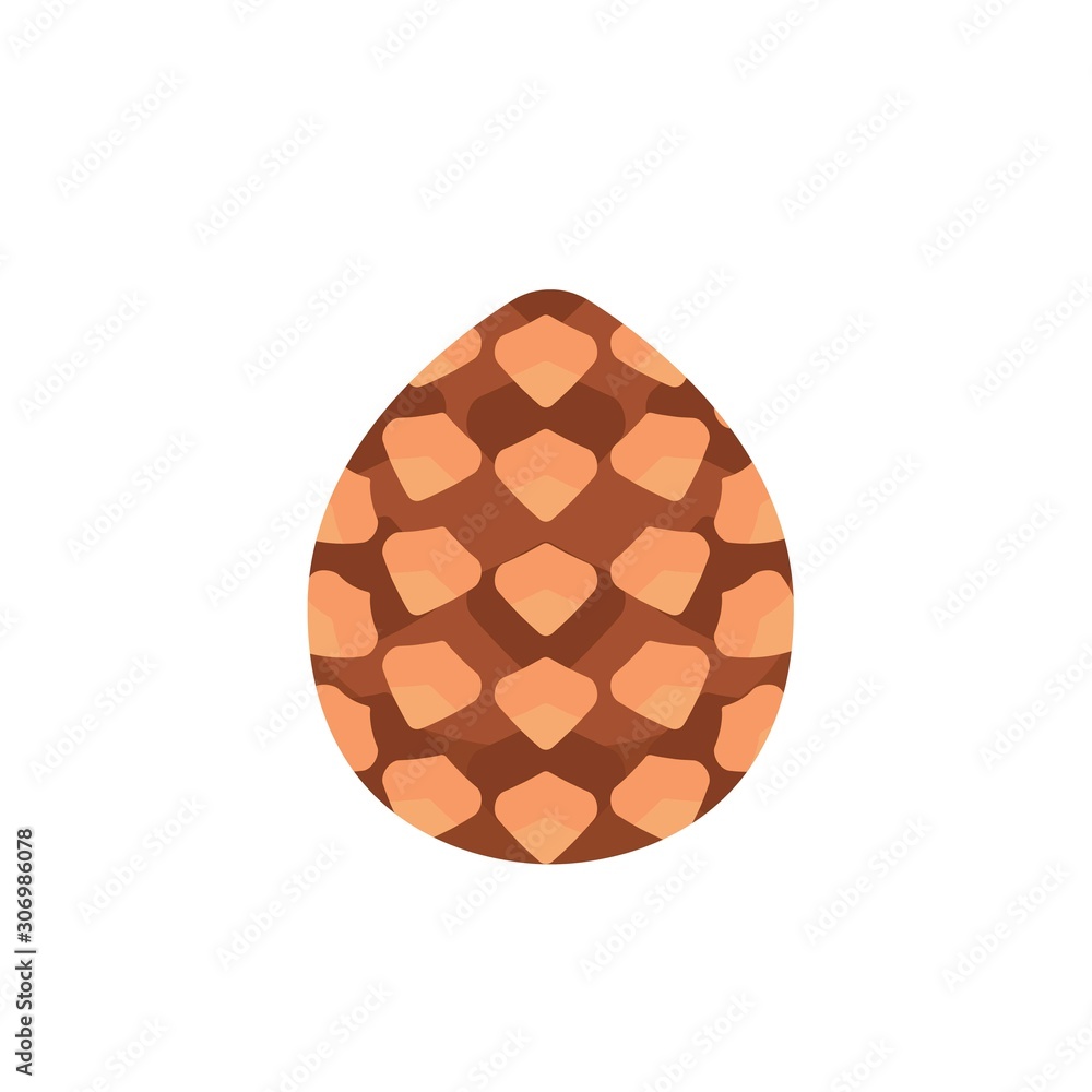 Poster pinecone icon. isometric of pinecone vector icon for web design isolated on white background