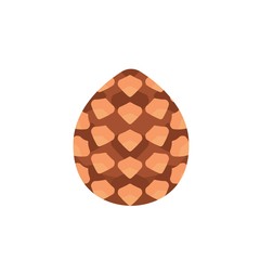 Pinecone icon. Isometric of pinecone vector icon for web design isolated on white background