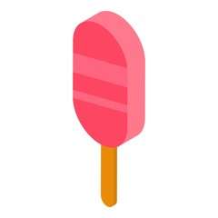 Lolly popsicle icon. Isometric of lolly popsicle vector icon for web design isolated on white background