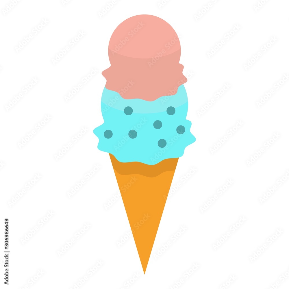 Poster shake ice cream icon. isometric of shake ice cream vector icon for web design isolated on white back