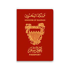 Realistic 3d Passport bahrain