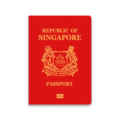 Realistic 3d Passport singapore