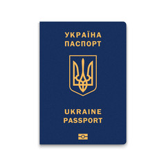 Realistic 3d Passport ukraine