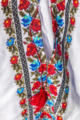 Detail from traditional Romanian folk costume for man
