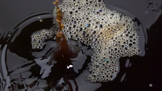 Coffee and Sugar Cubes In Slow Motion 1