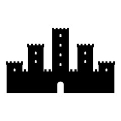 Castle icon on white.