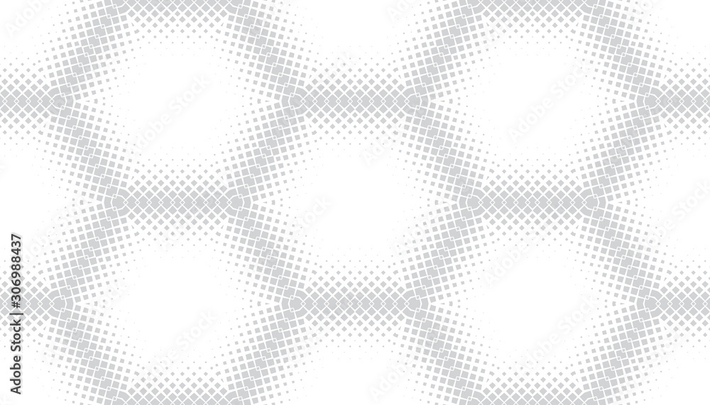Poster abstract seamless pattern of geometric shapes. stars in a hexagonal grid.