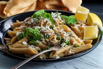 Greek Halloumi Mint Pasta