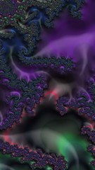 Artfully 3D rendering fractal background