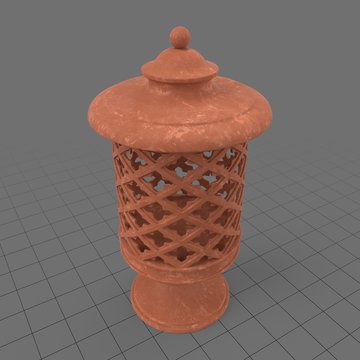 Perforated garden lantern