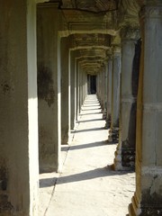 Passage way in Angkor Wat temple