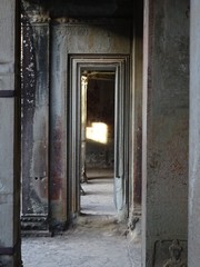 Passage way in Angkor Wat temple