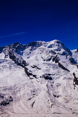 Beautiful snow-capped mountain landscape from Zermatt, Switzerland. - Matterhorn Peak