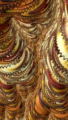 Artfully 3D rendering fractal background