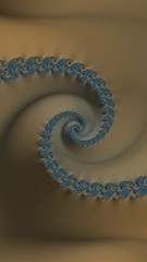 Artfully 3D rendering fractal background